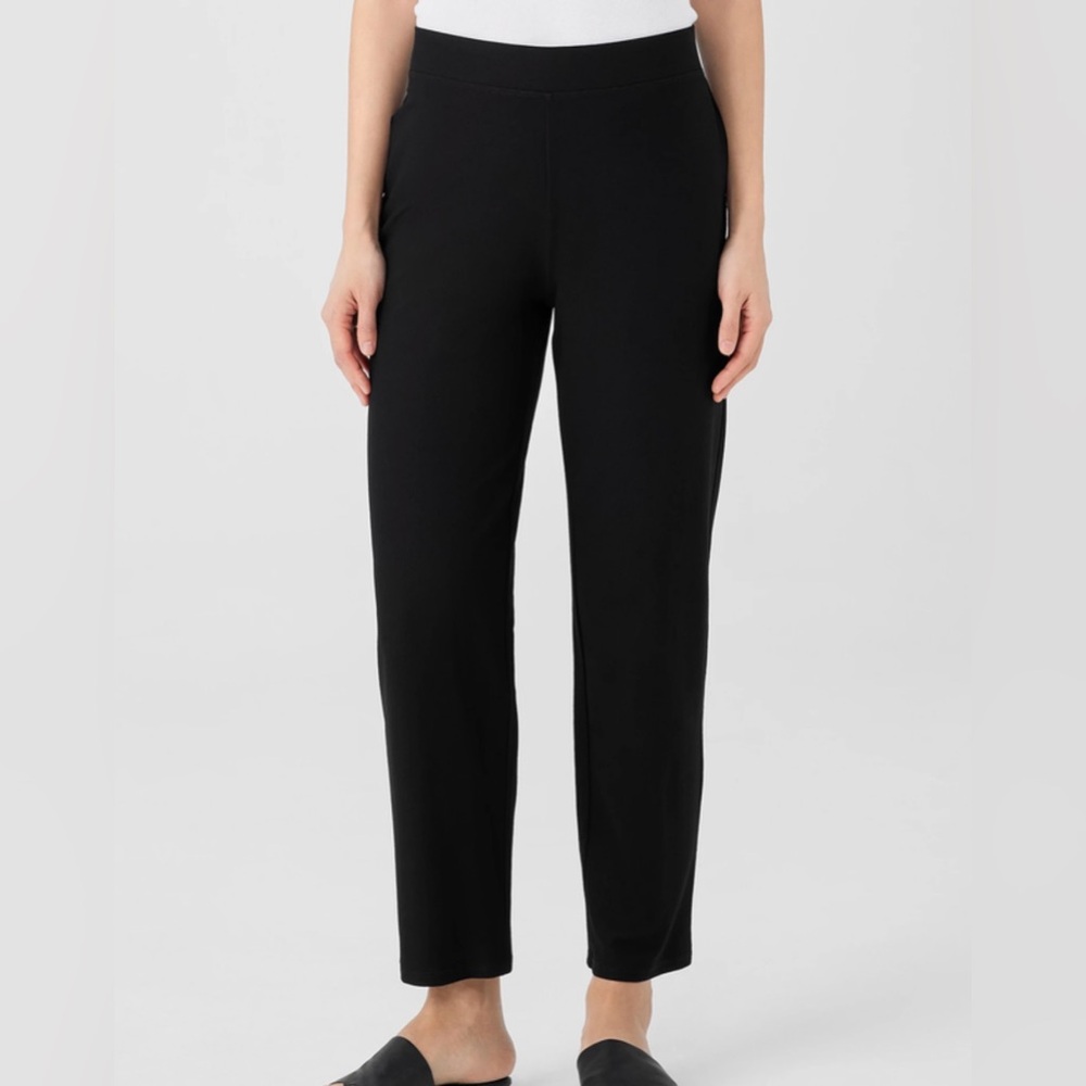 NWOT Eileen Fischer Washable Crepe Pull On Ankle Pant